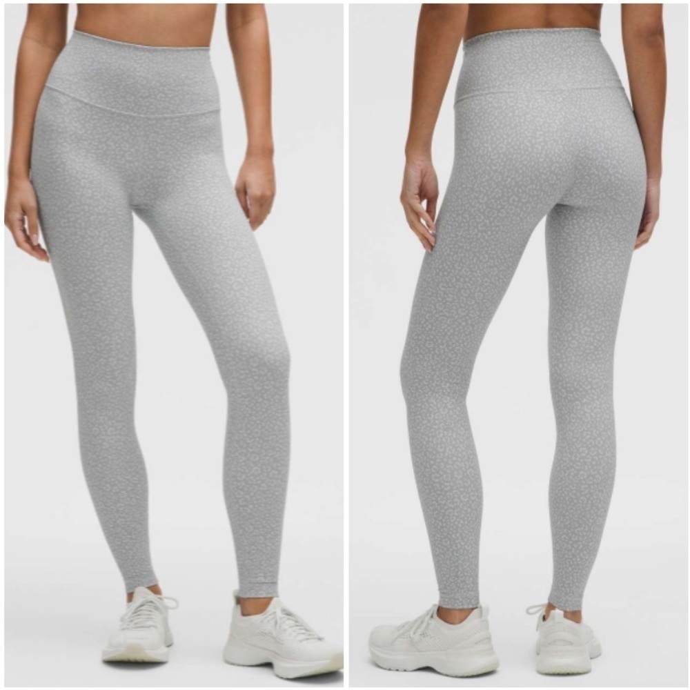 Lululemon Wunder Train High-Rise Tight 28" Leopard Daisy Starlight Multi Size 0